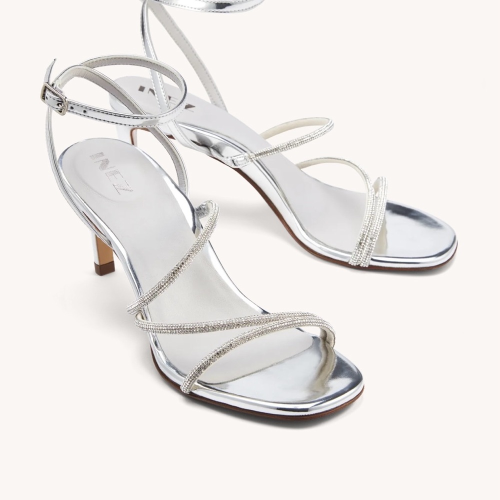Inez silver sandals